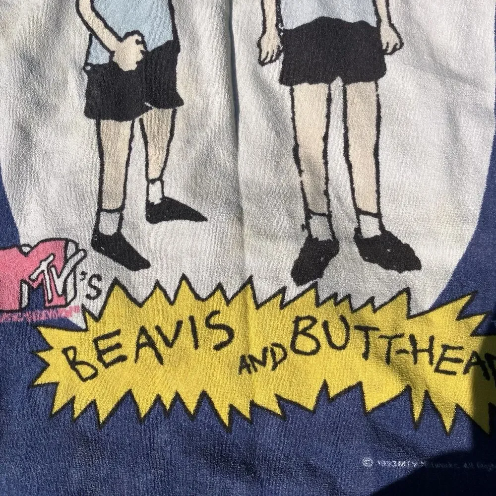 MTV Beavis & Butthead Vintage 1993 Beach Towel 28